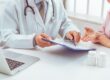 Woman at doctor