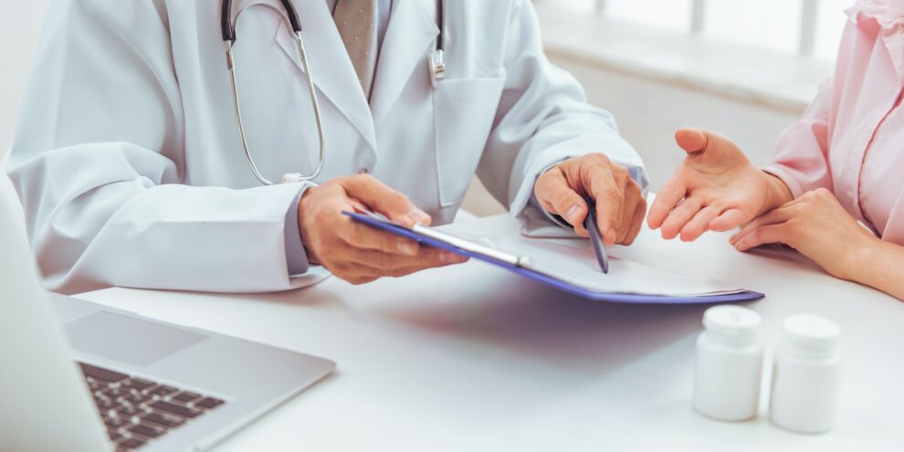 Woman at doctor Woman at doctor